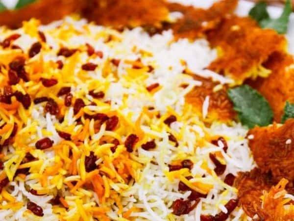 سفارش زرشک لو با مرغ در دبی