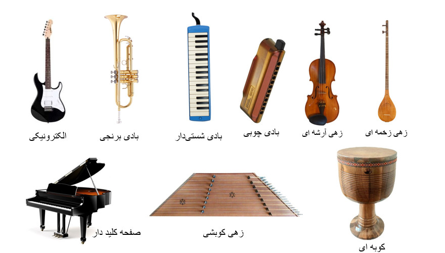 انواع سازهای کوبه ای و زهی ایرانی