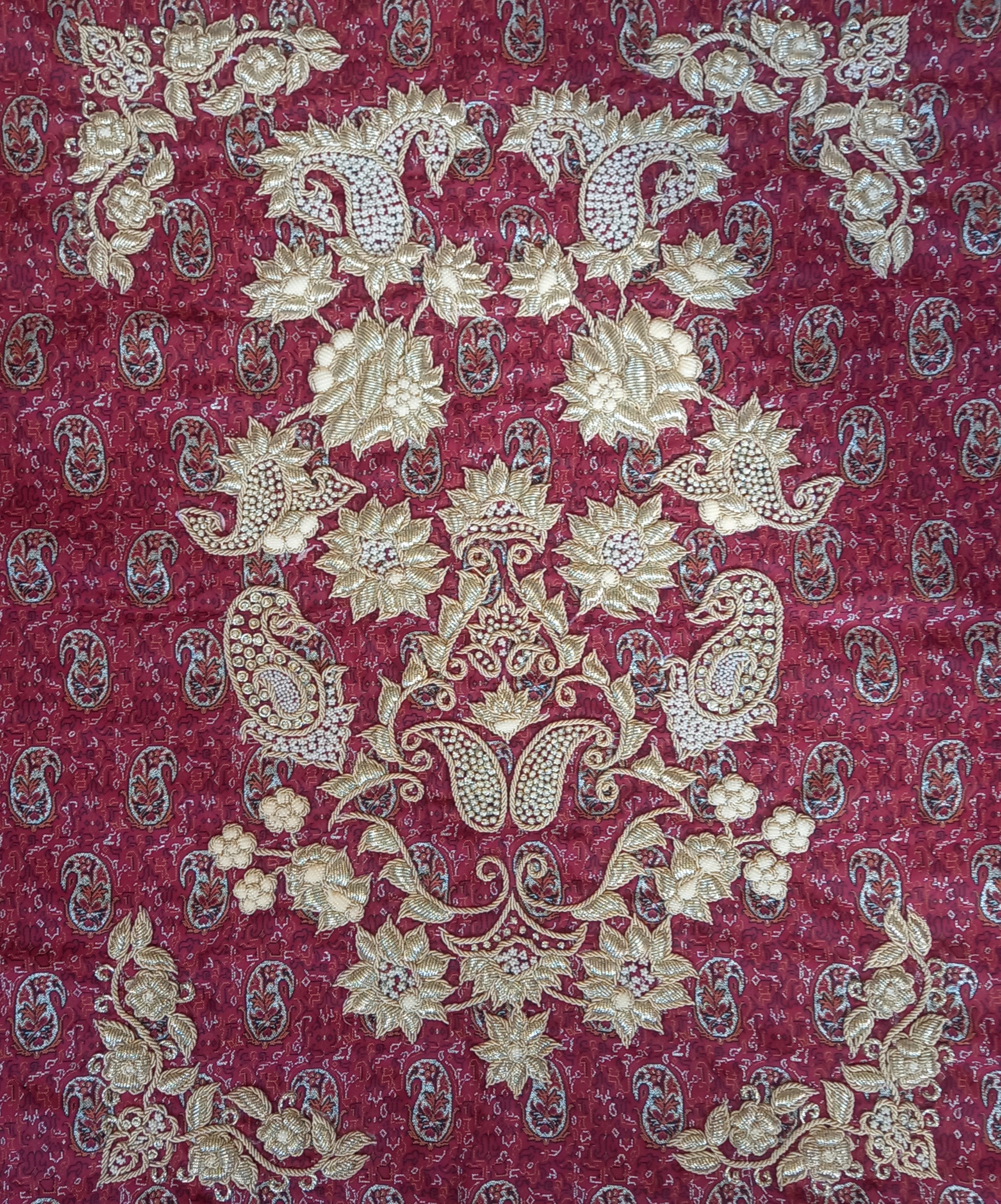 ترمه سرمه دوزی شده