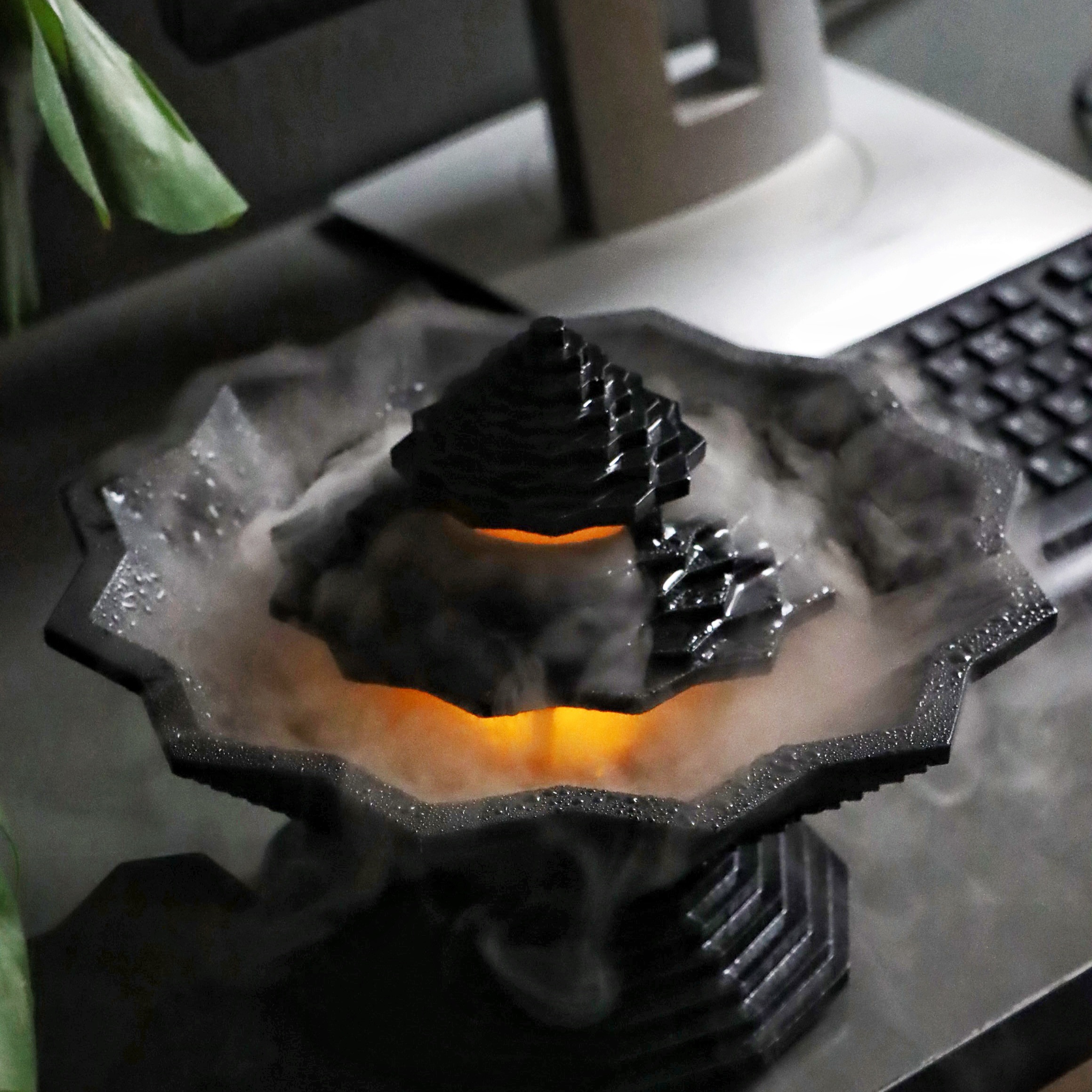 آبنما رومیزی بخار آب سرد دکوری چراغ خواب