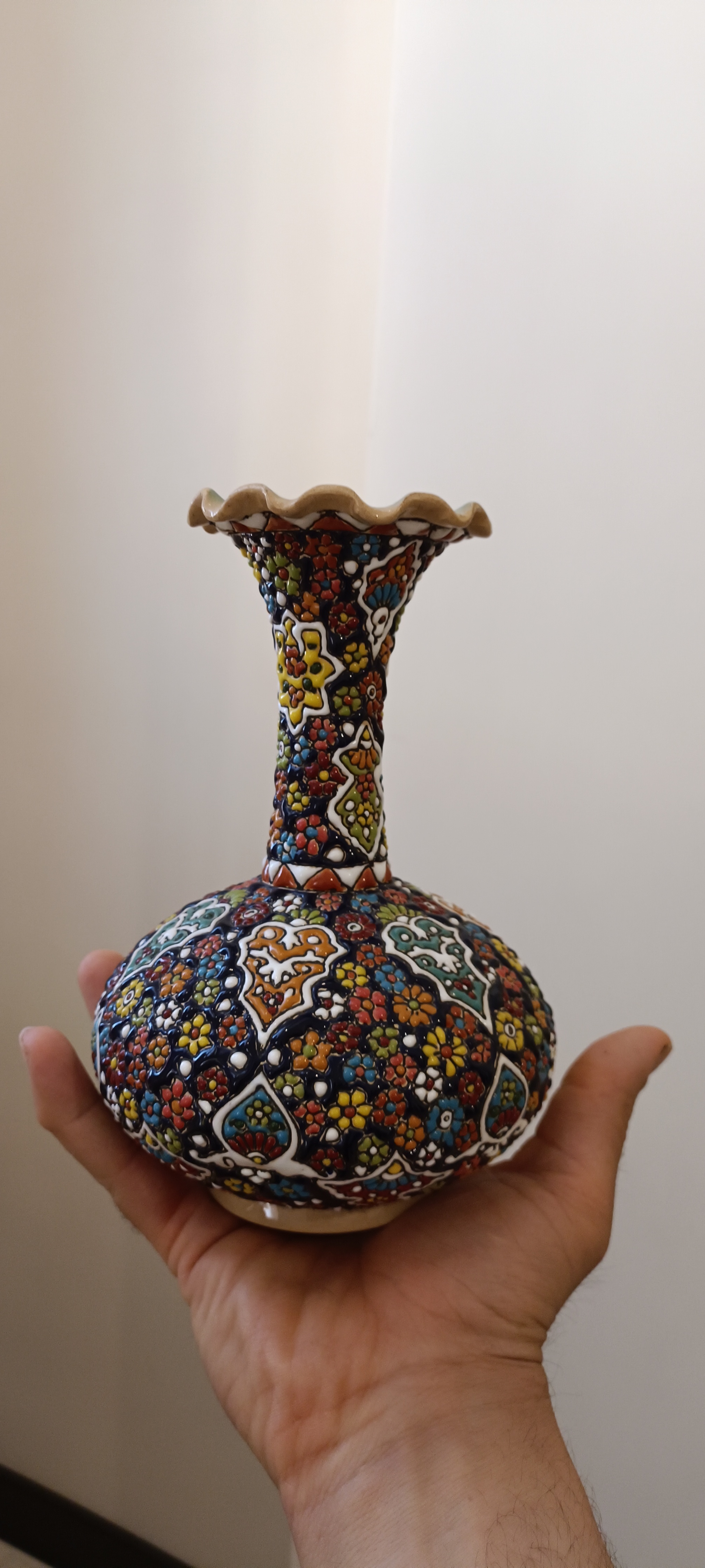 گلدان میناکاری شهرضای اصفهان