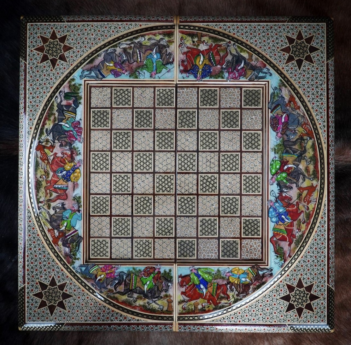 تخته نرد خاتم کاری شده