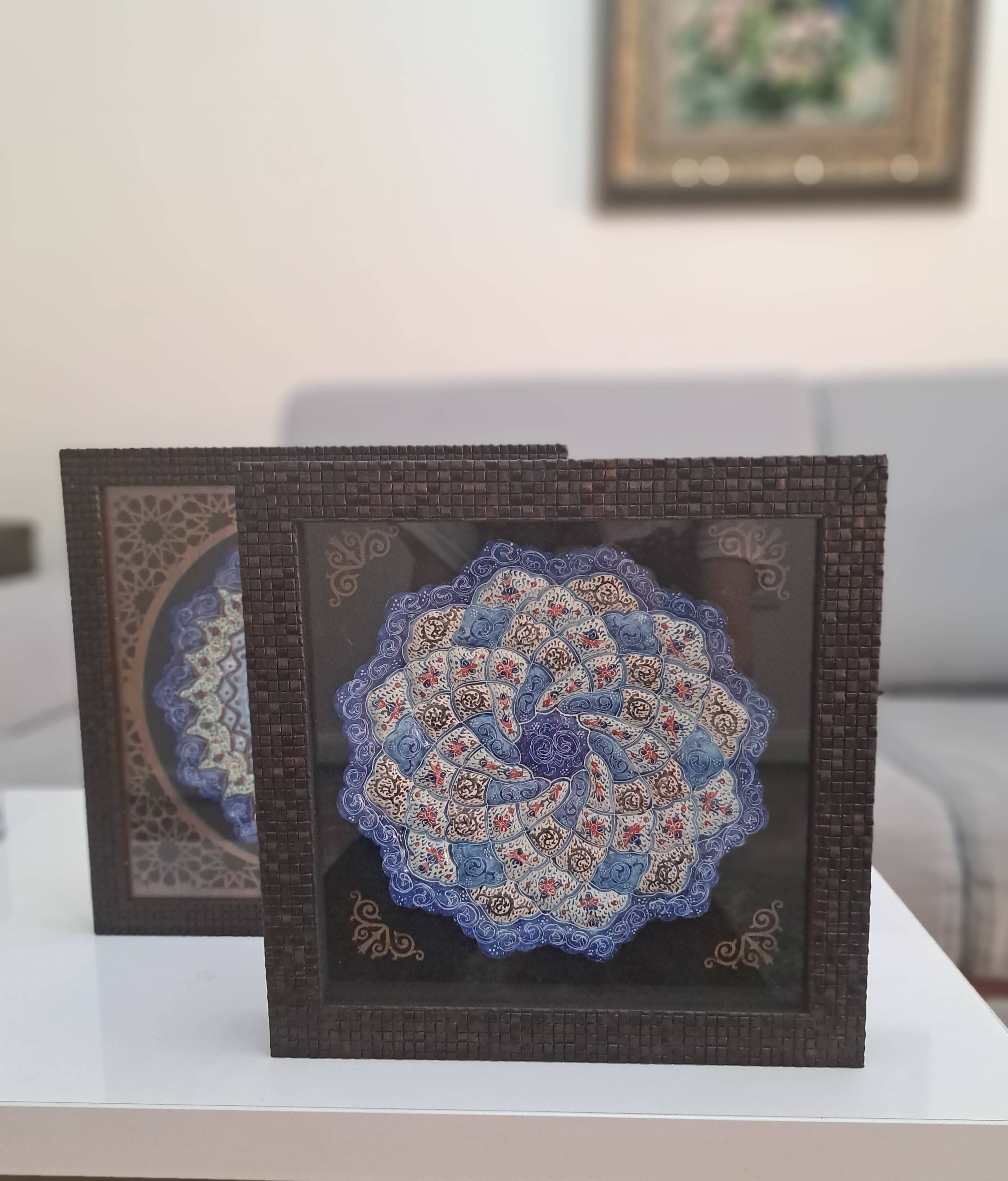 ظروف مینا کاری و معرق کاری 