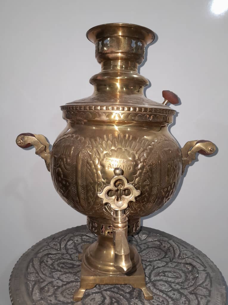 سماور زغالی برنجی قدیمی