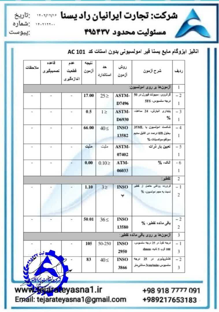 فروش عمده ایزوگام مایع 