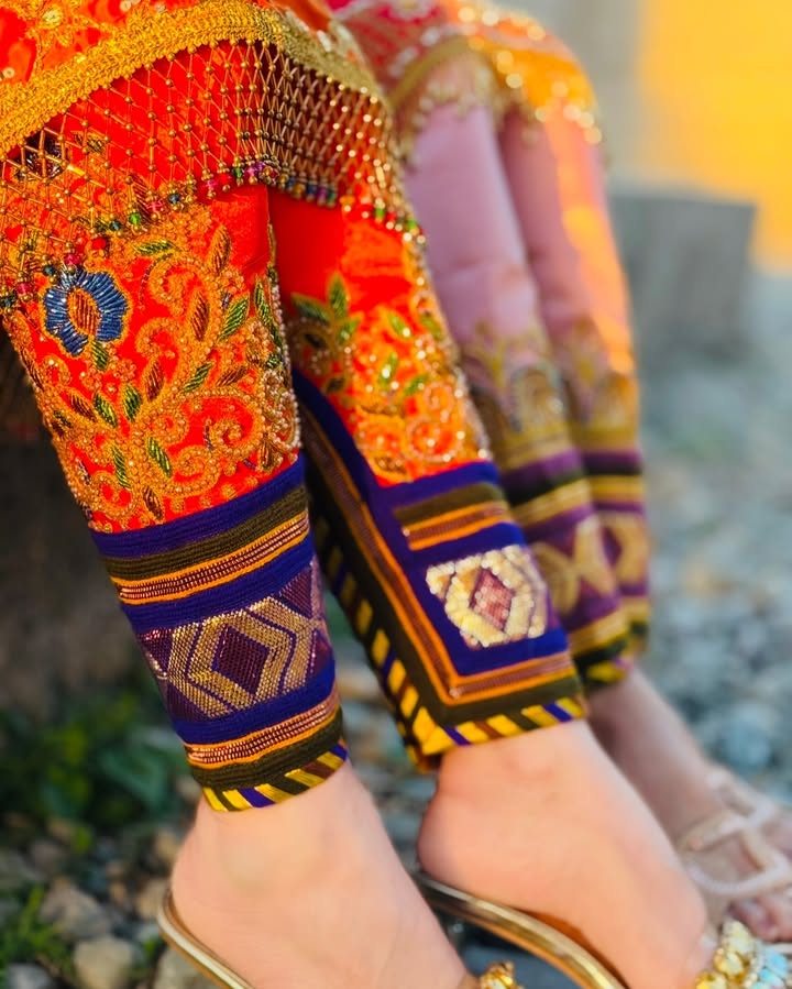 شلوار بندری گلابتونی