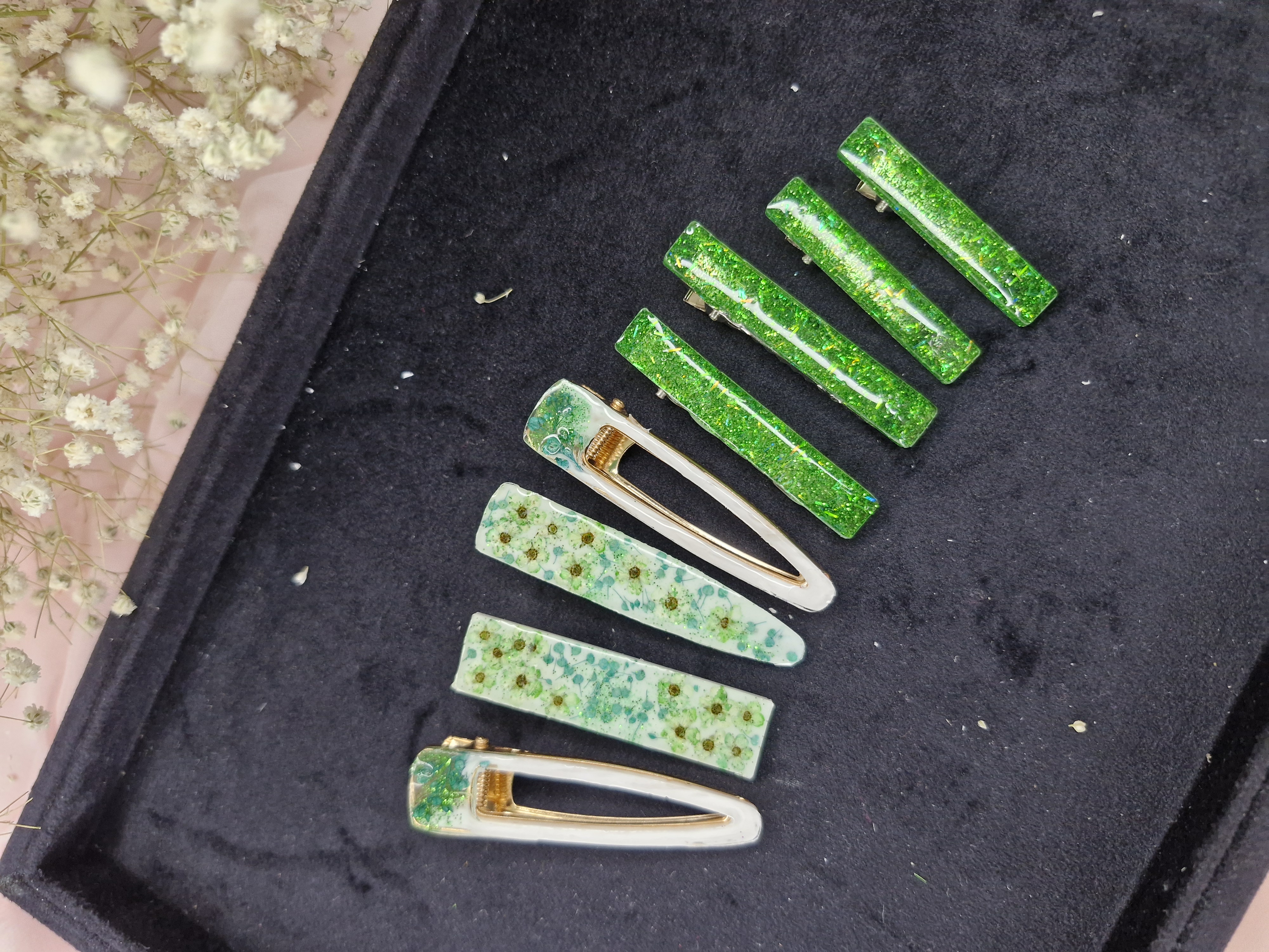 گیره زیبای رزینی 