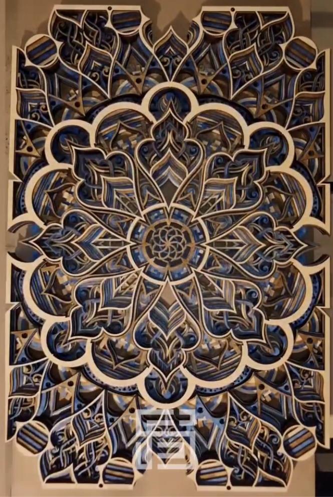 تابلو سه بعدی چوبی 