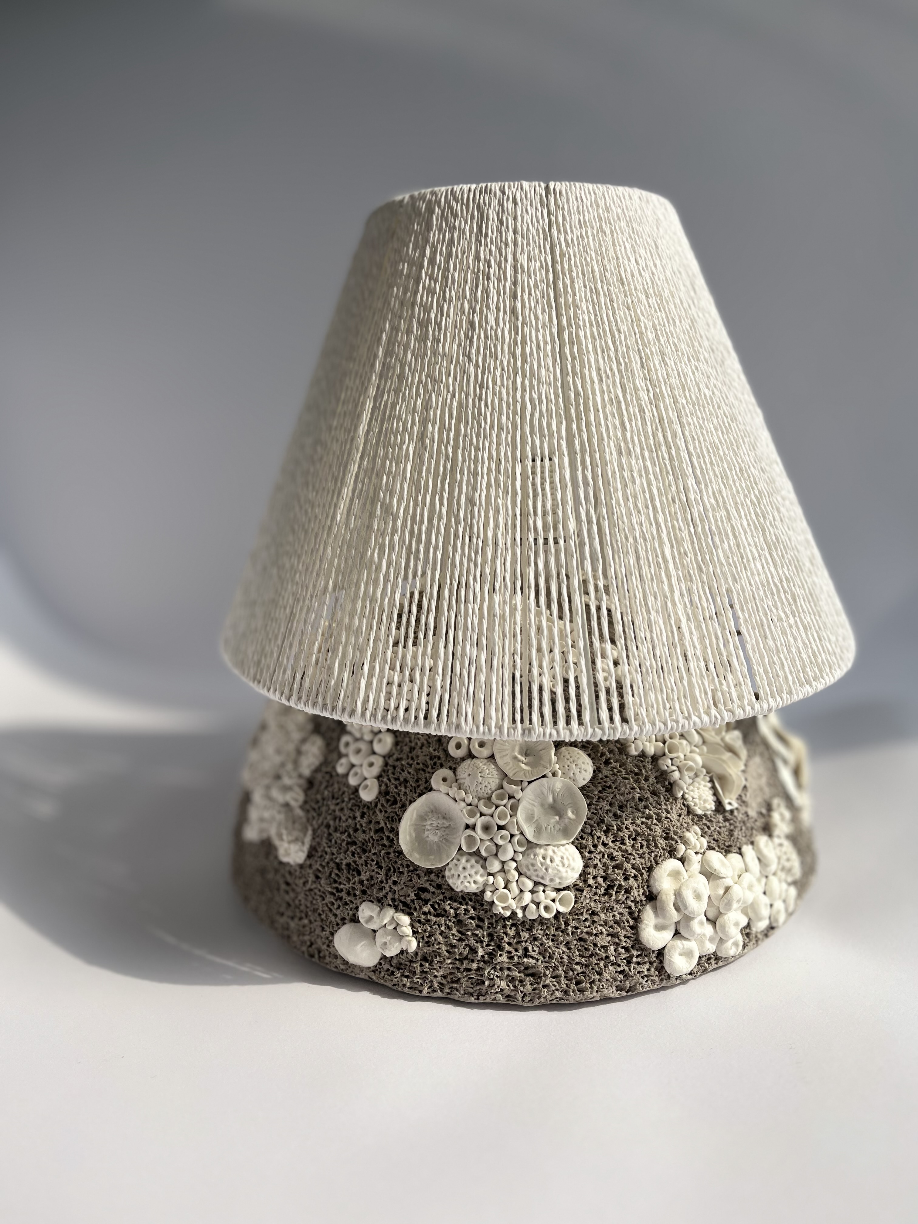 Papier-mâché lampshade