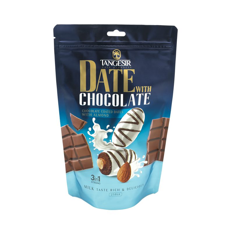 خرمای شکلاتی مغزدار با طعم های مختلف