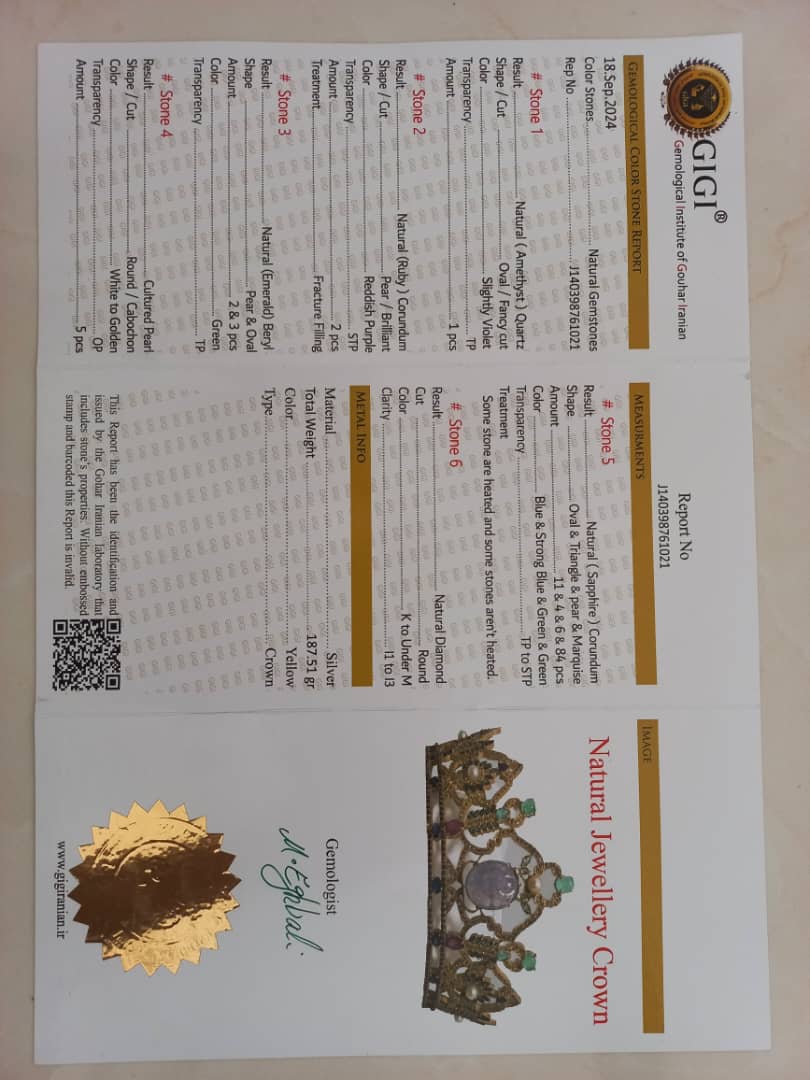 تاج جواهر نشان 