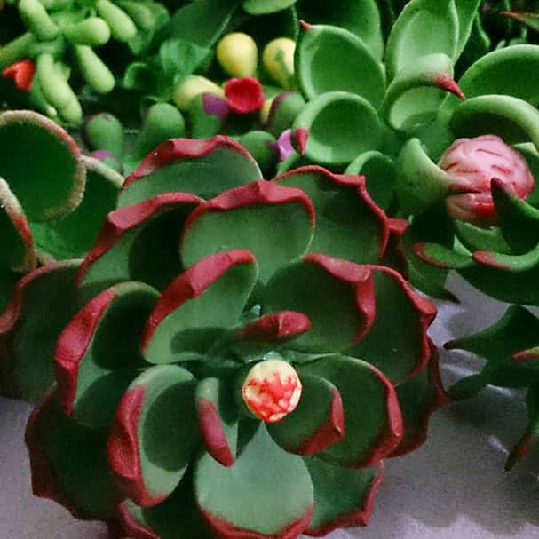 گل مصنوعی مجسمه سنگ مصنوعی شمع 