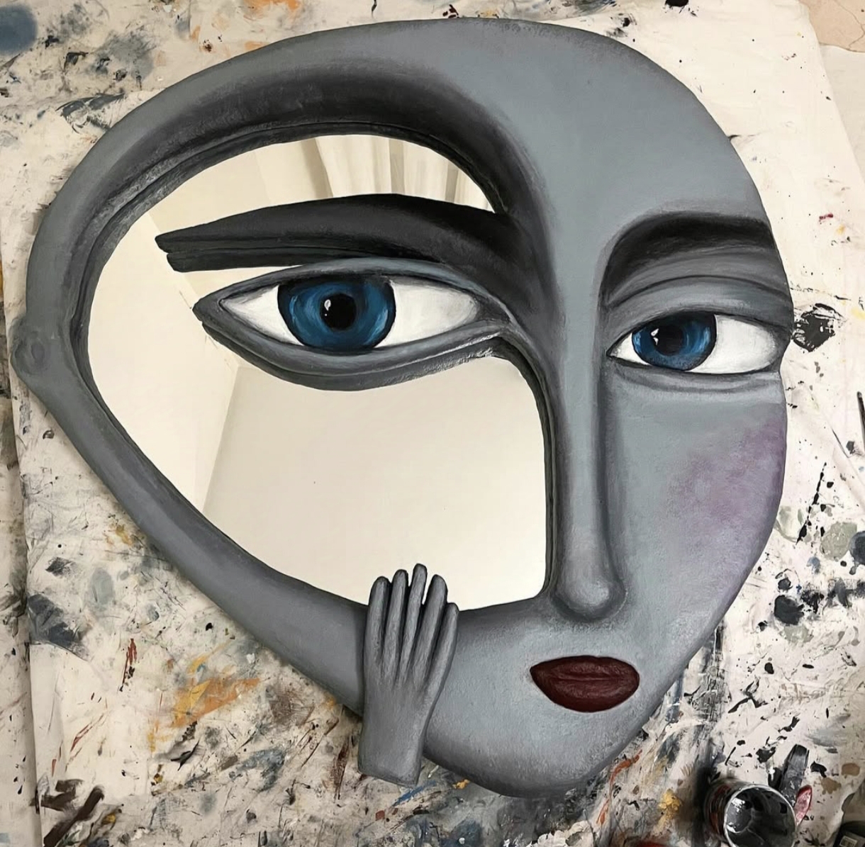 آینه پاپیه ماشه