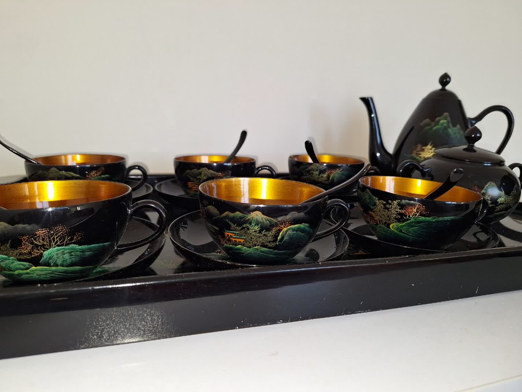 سرویس چای خوری آنتیک ، کار دست
