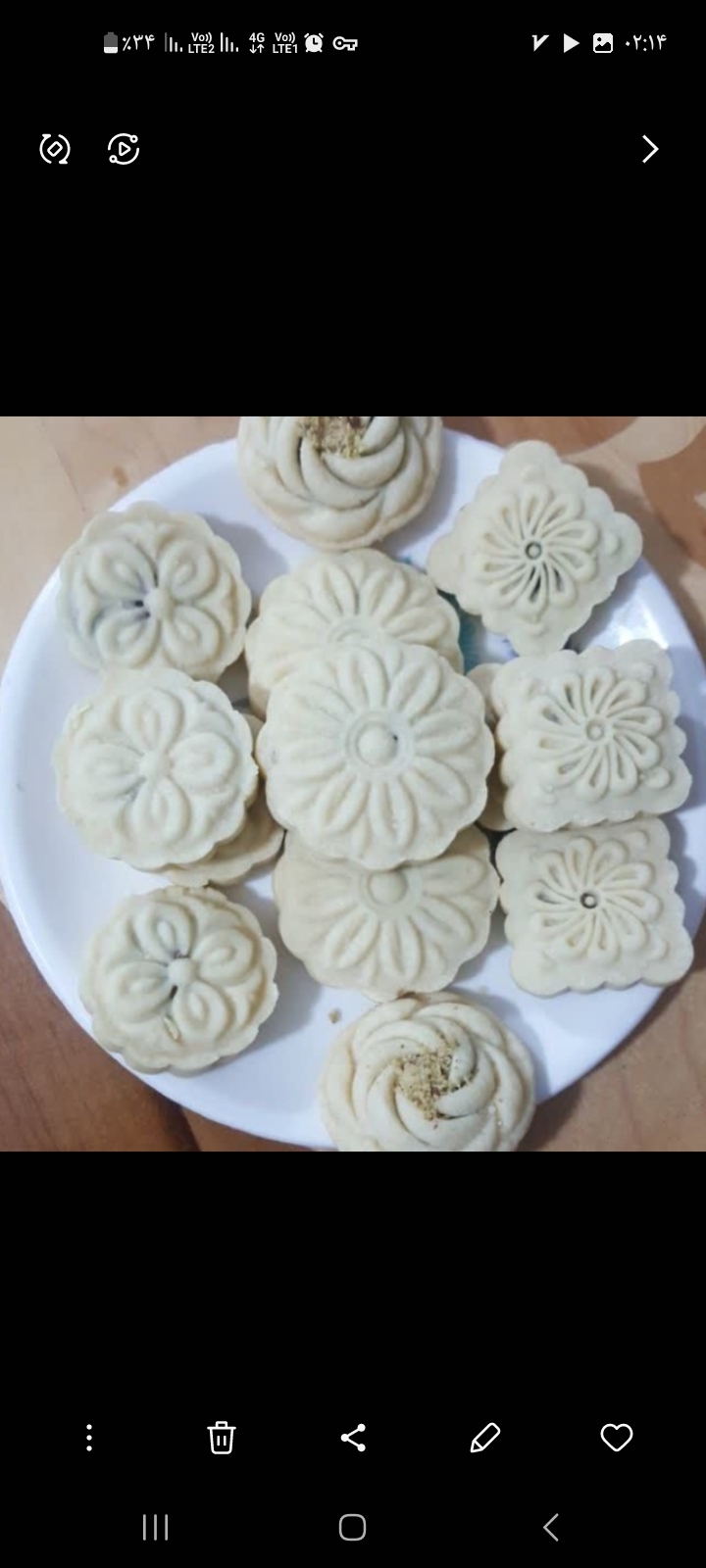 شیرینی کنجدی کلمپه چرخی و برنجی