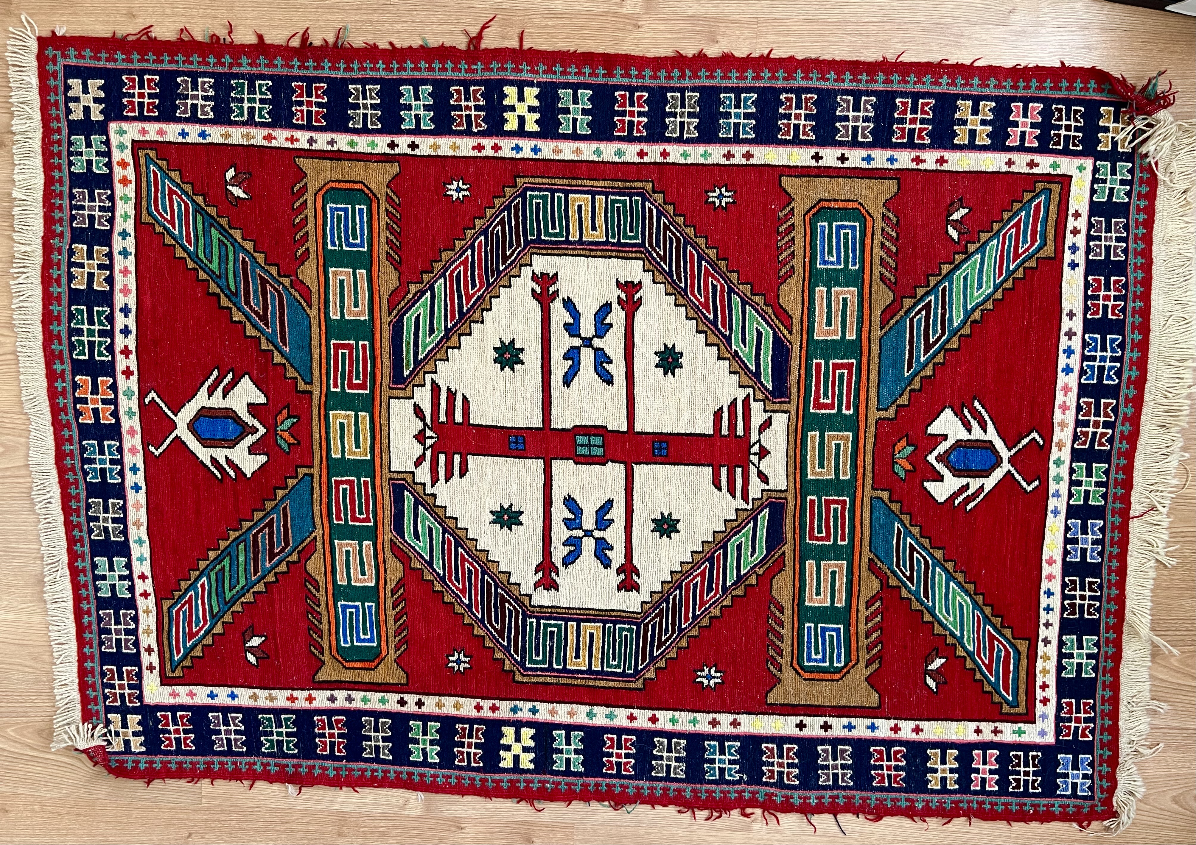 گلیم دستباف سنتی ترکی /قفقازی 