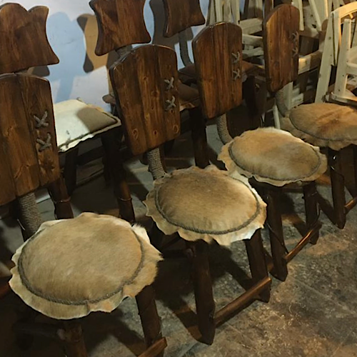 صنایع دستی چوبی با پوست گاو طبیعی