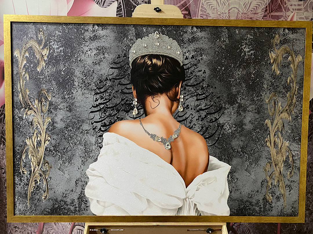 تابلو دکوراتیو برجسته نگین کاری شده