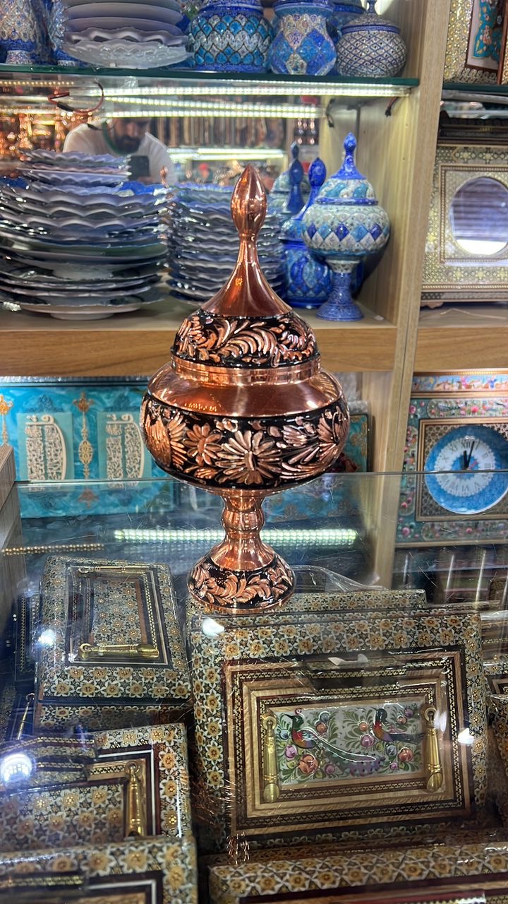 ظروف خاتم کاری و مینا کاری