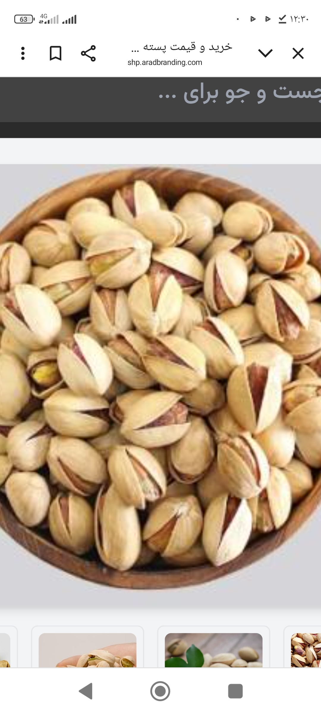 فروش پسته مغز با بهترین کیفیت