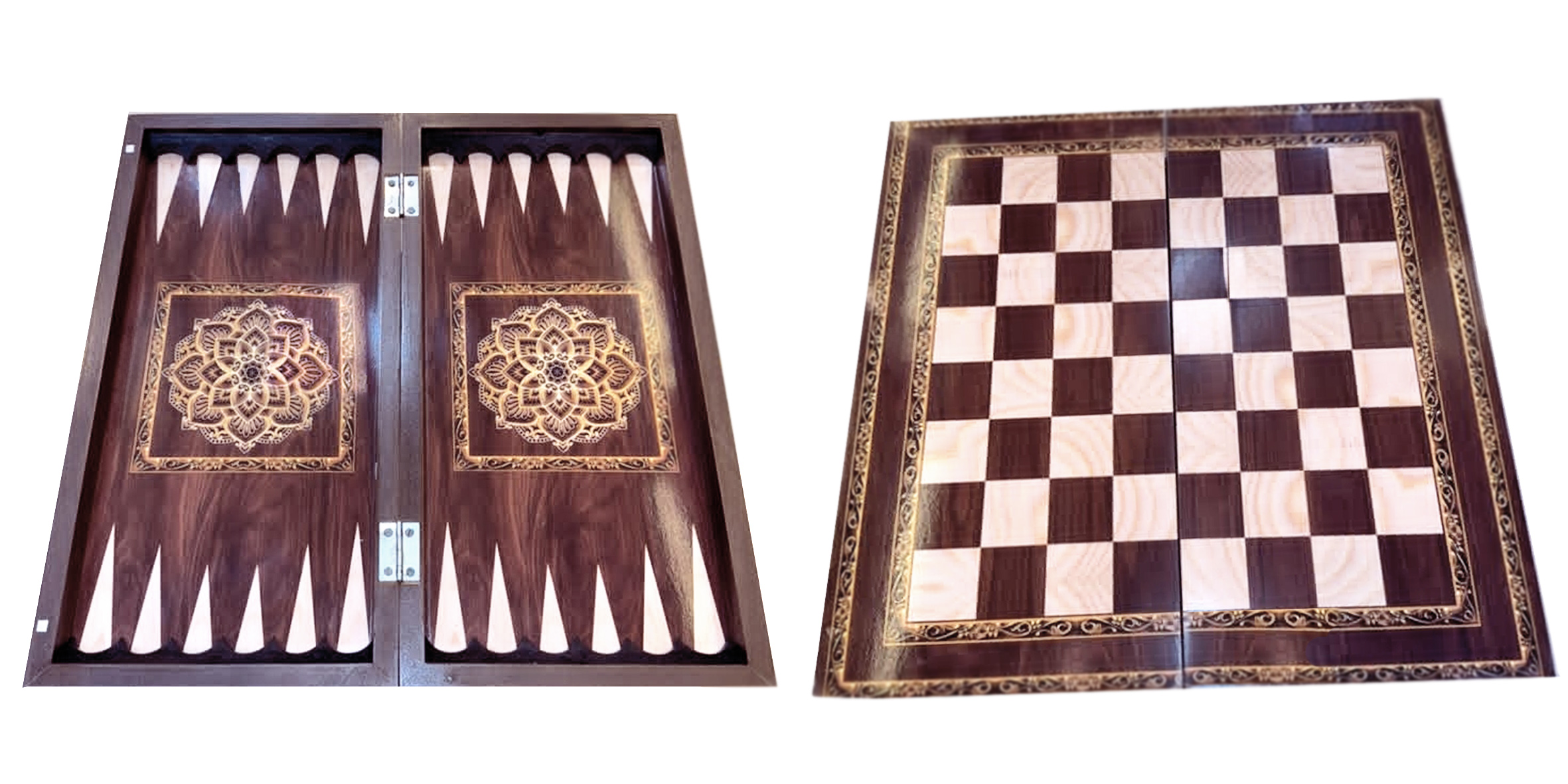 شطرنج چوبی کار دست