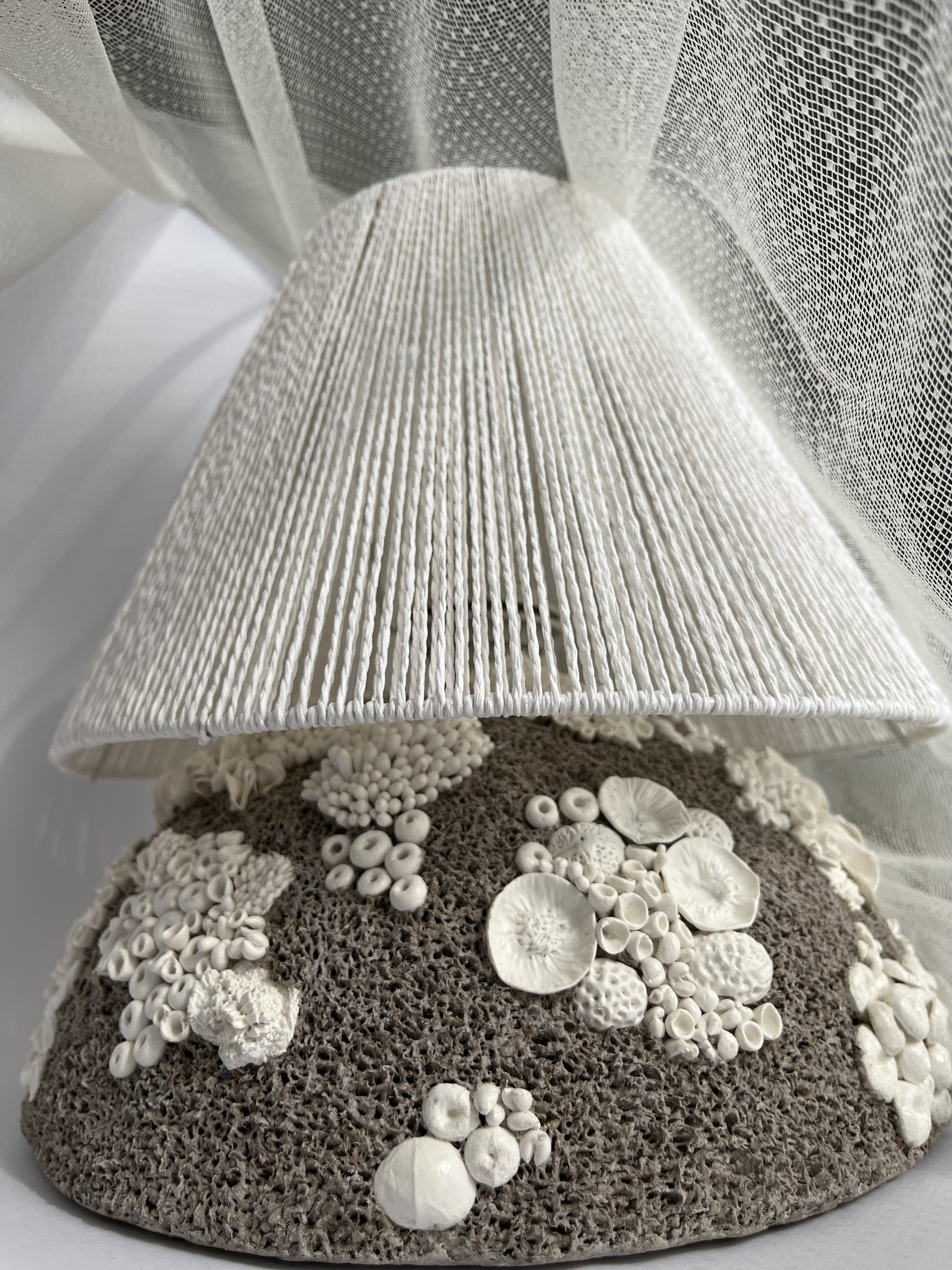 Papier-mâché lampshade