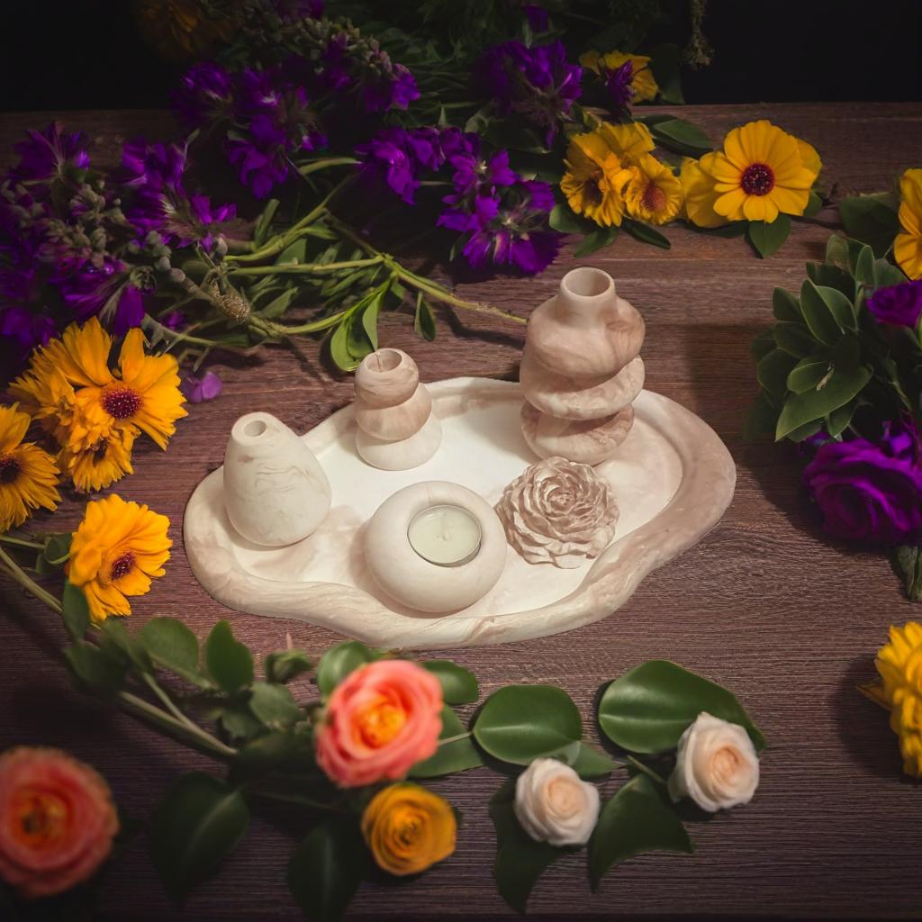 ست ۶ تیکه مراکشی دست ساز سنگ مصنوعی