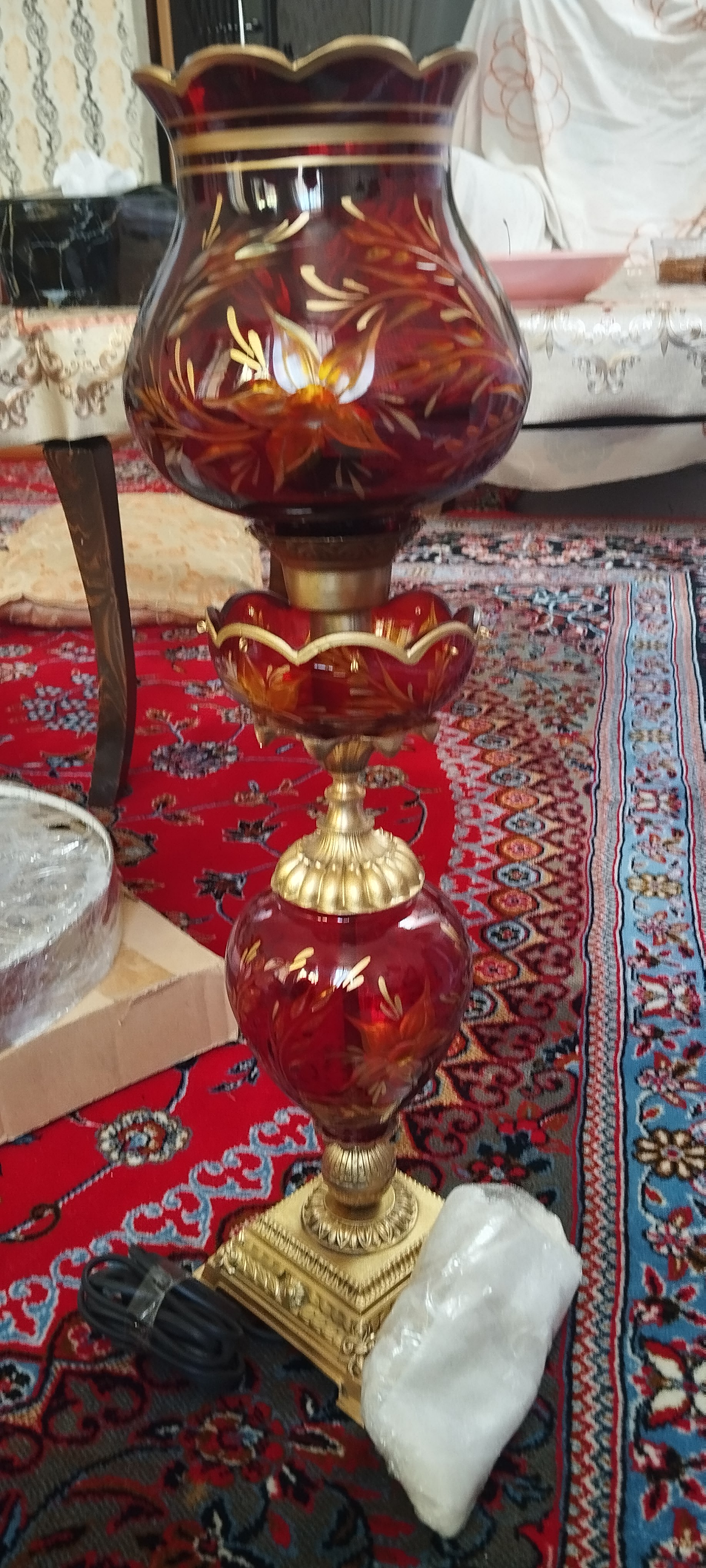 شمعدان و گلدان آنتیک کار دست