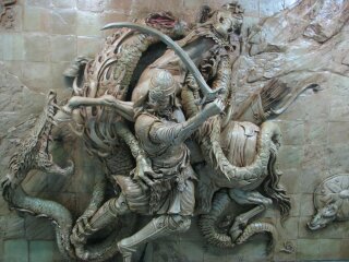 کتیبه هنری سفالی 