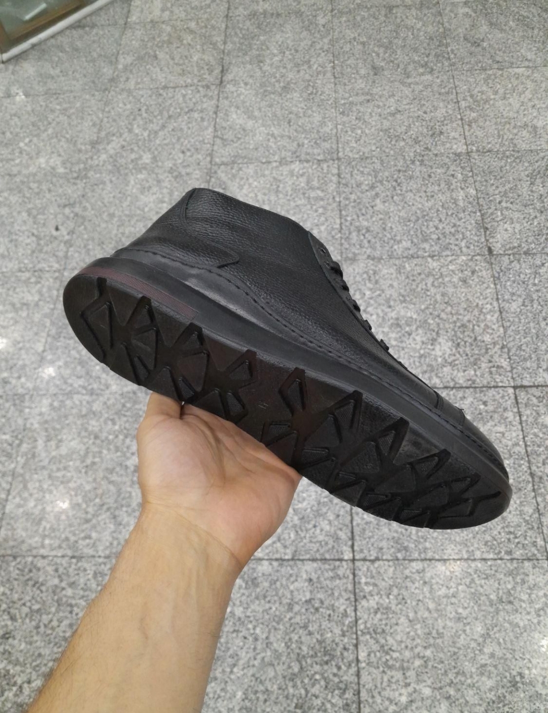 کفش چرم نیم بوت مردانه