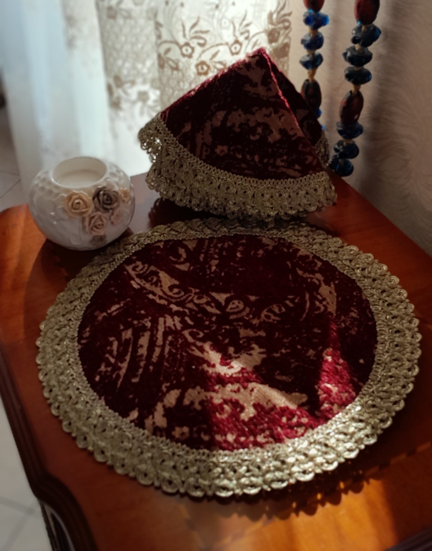 رومیزی مخمل