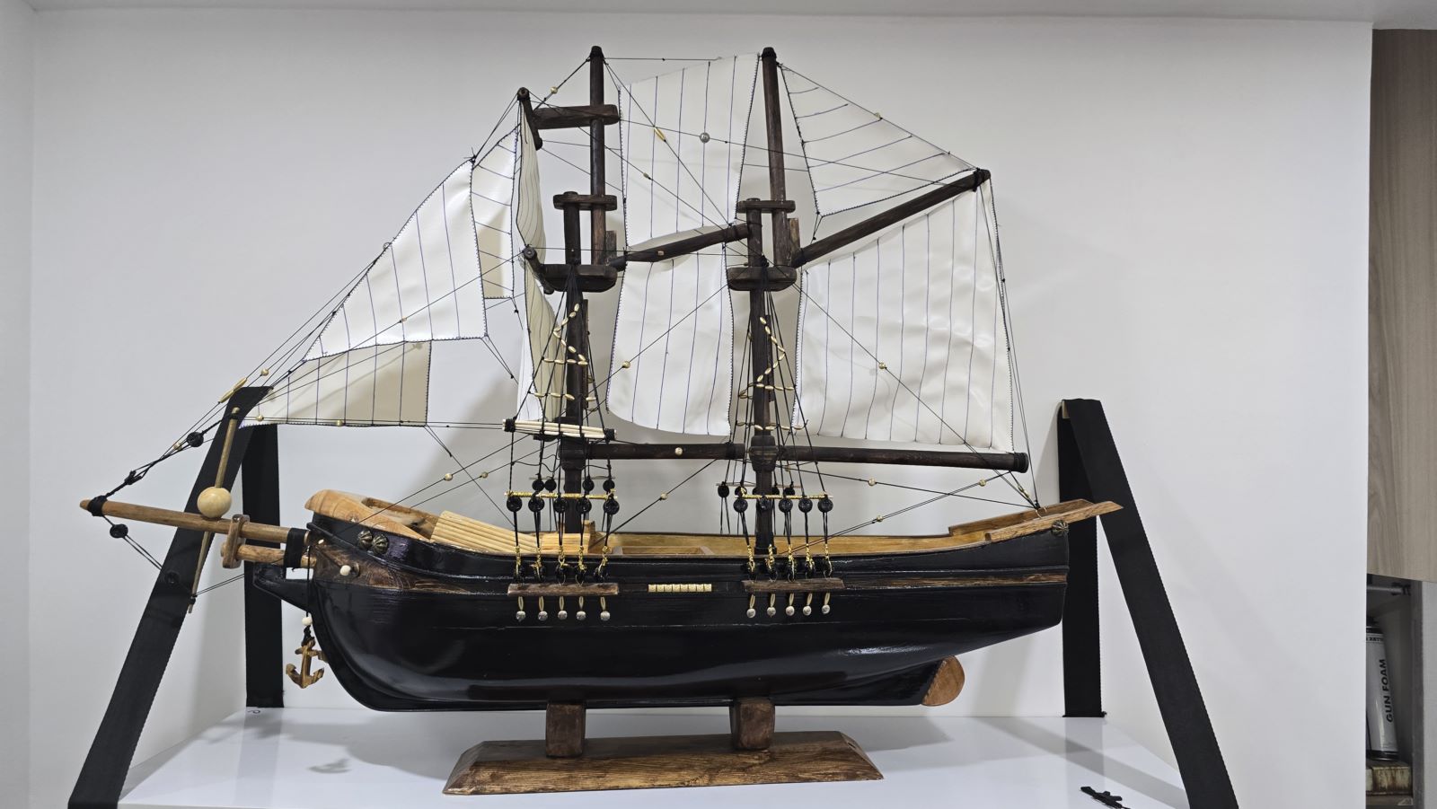 ماکت کشتی چوبی دست ساز 