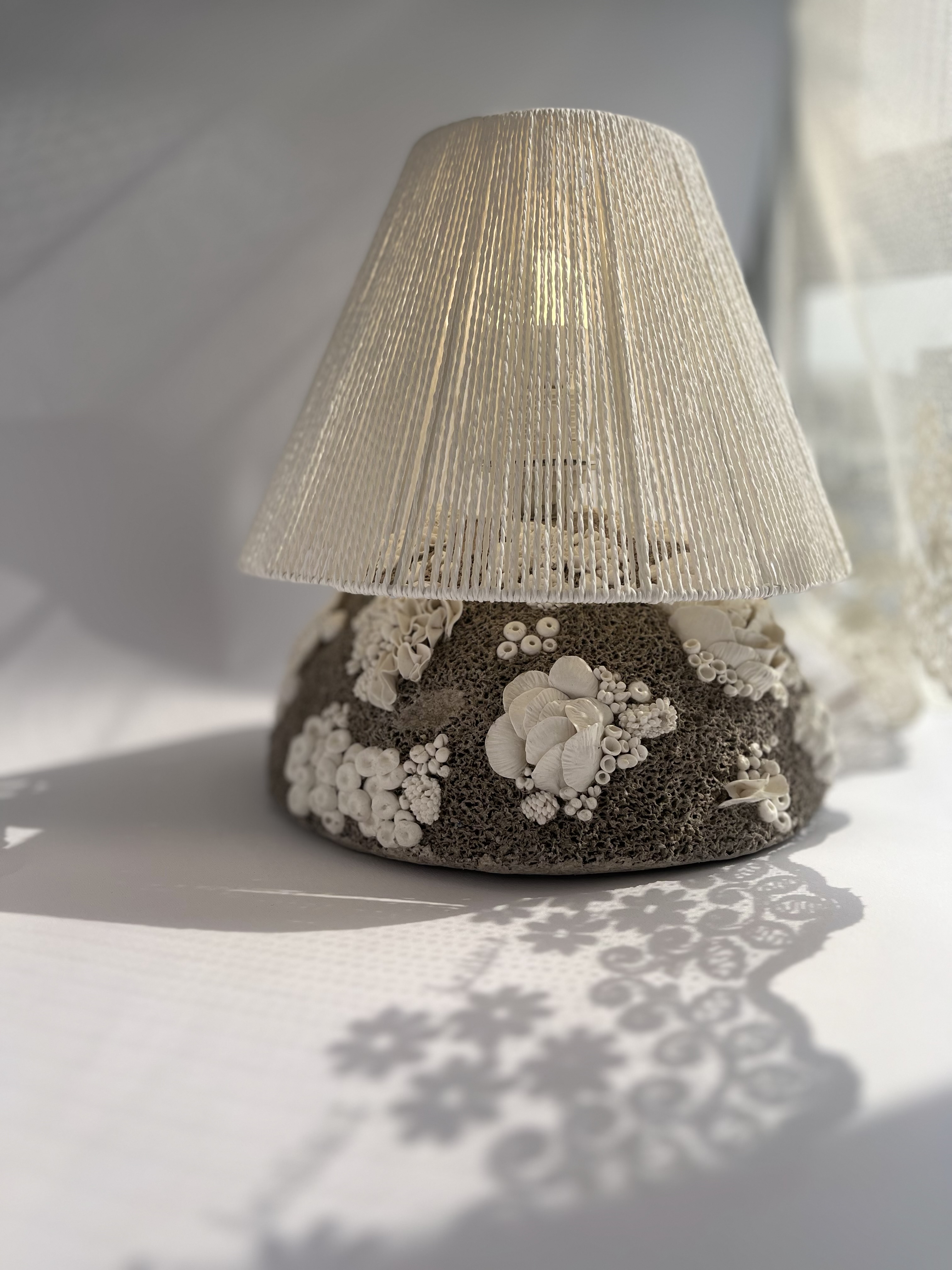 Papier-mâché lampshade