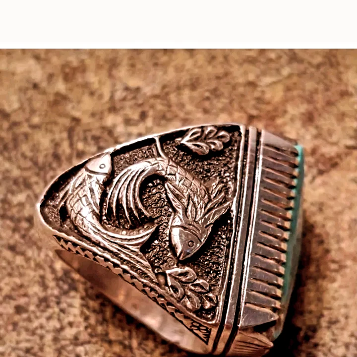 انگشتر فیروزه اصل معدنی 