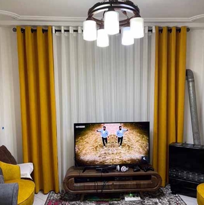 پرده پذیرایی و اتاق خواب 