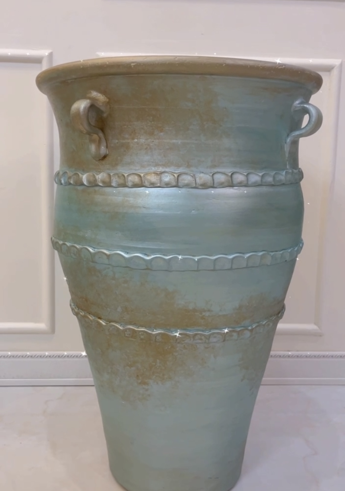 گلدان پتينه كاري