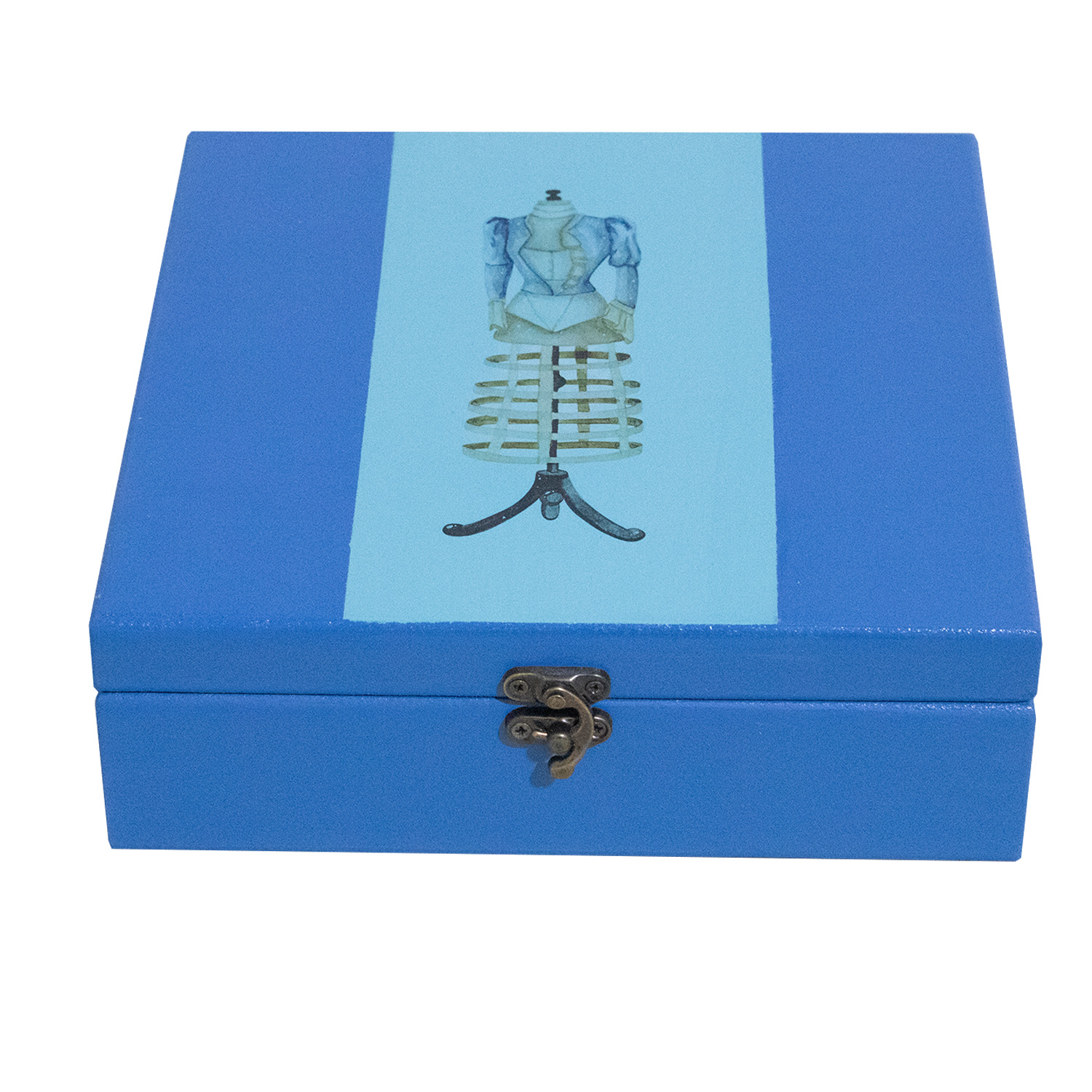 جعبه چوبی ابزار خیاطی