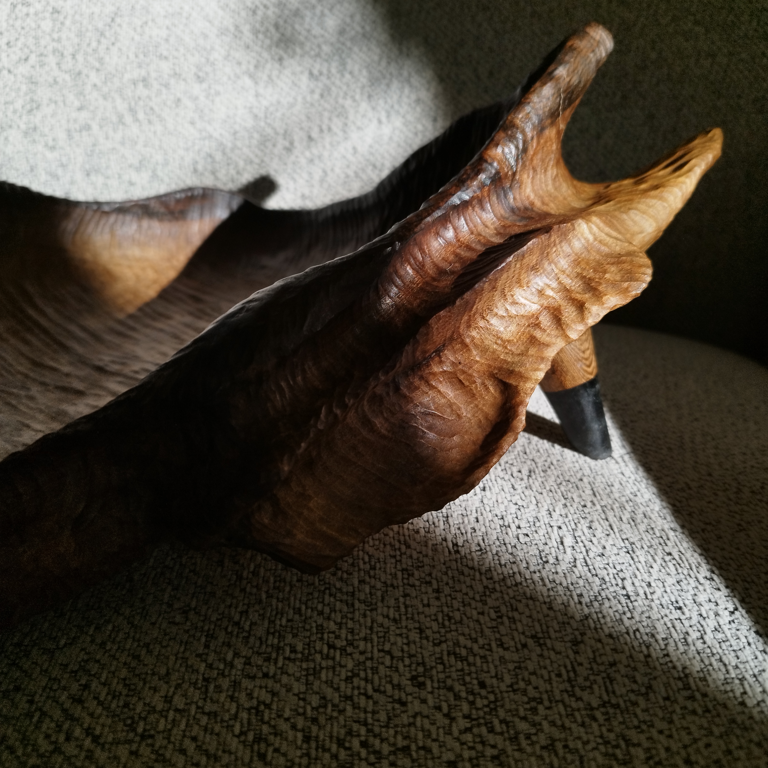 ظرف تمام دستتراش چوبی