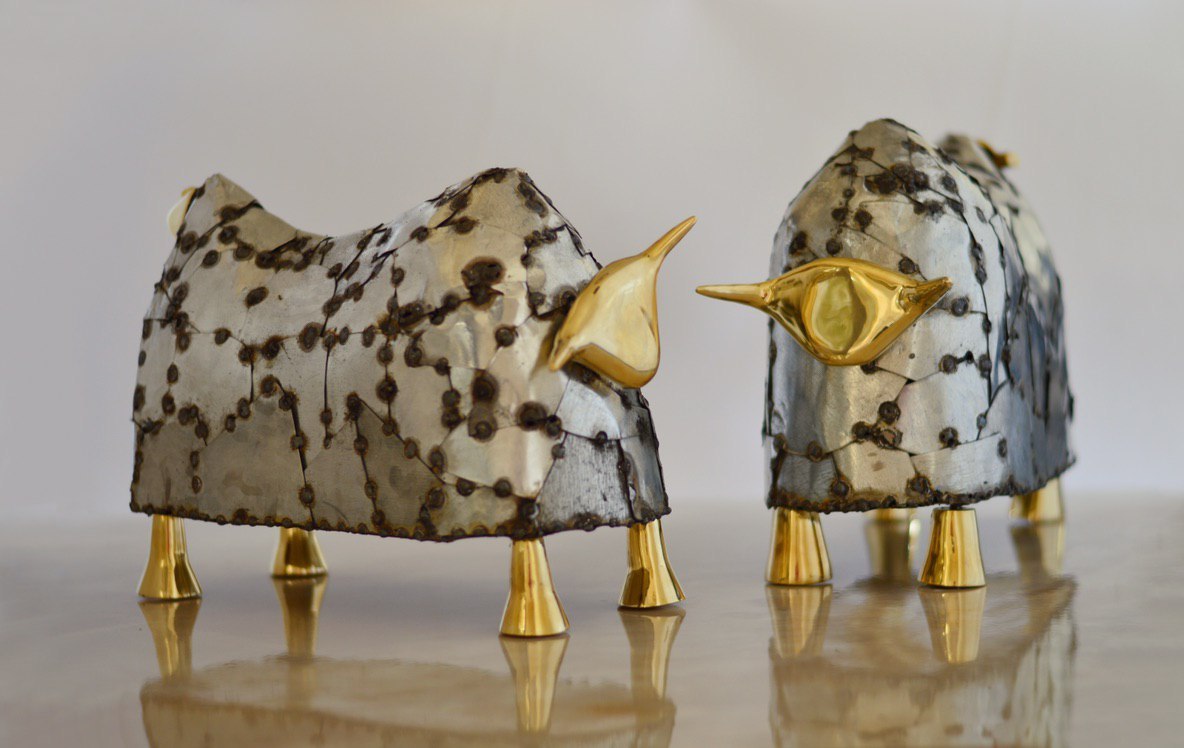 مجسمه برنجی 