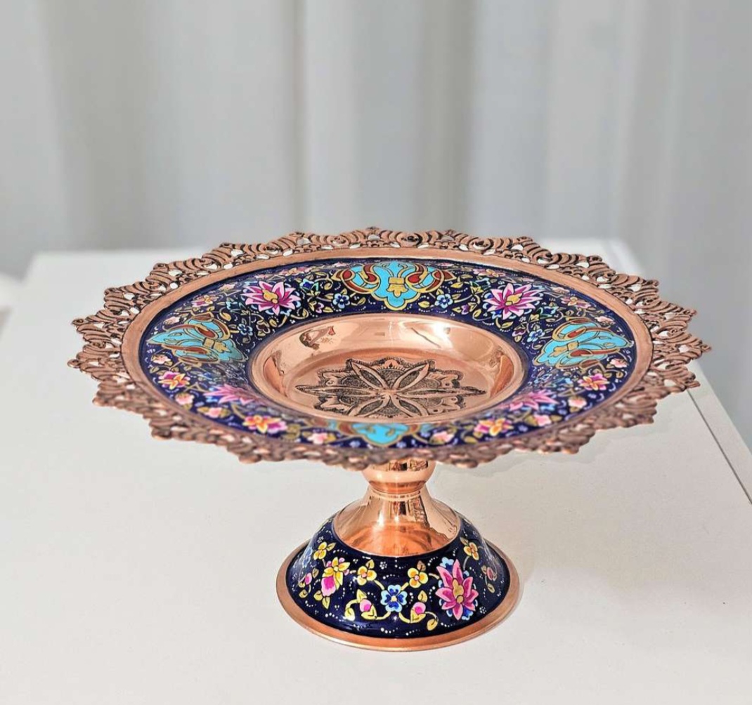 شیرینی خوری طرح میناکاری شده 