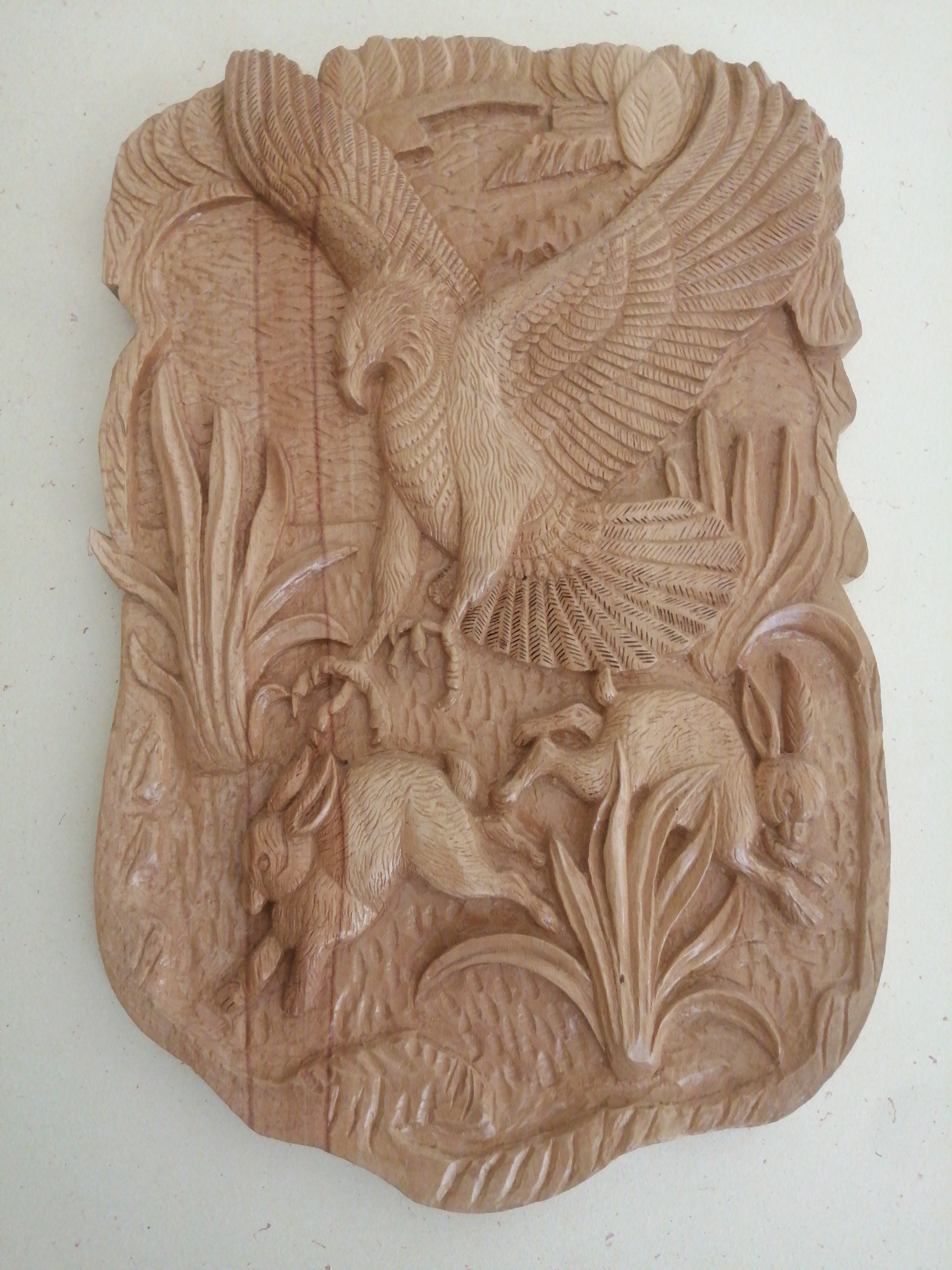 Caving wood