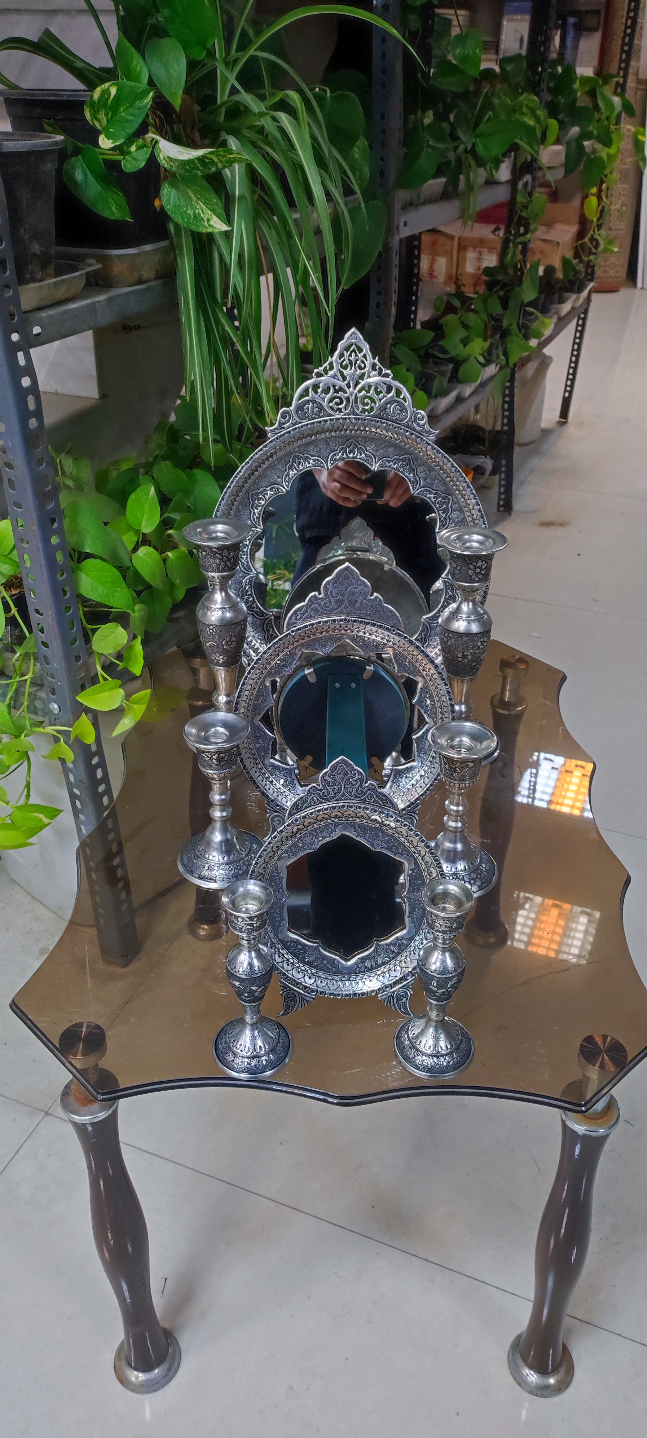 آینه و تابلو قلمزنی کار دست