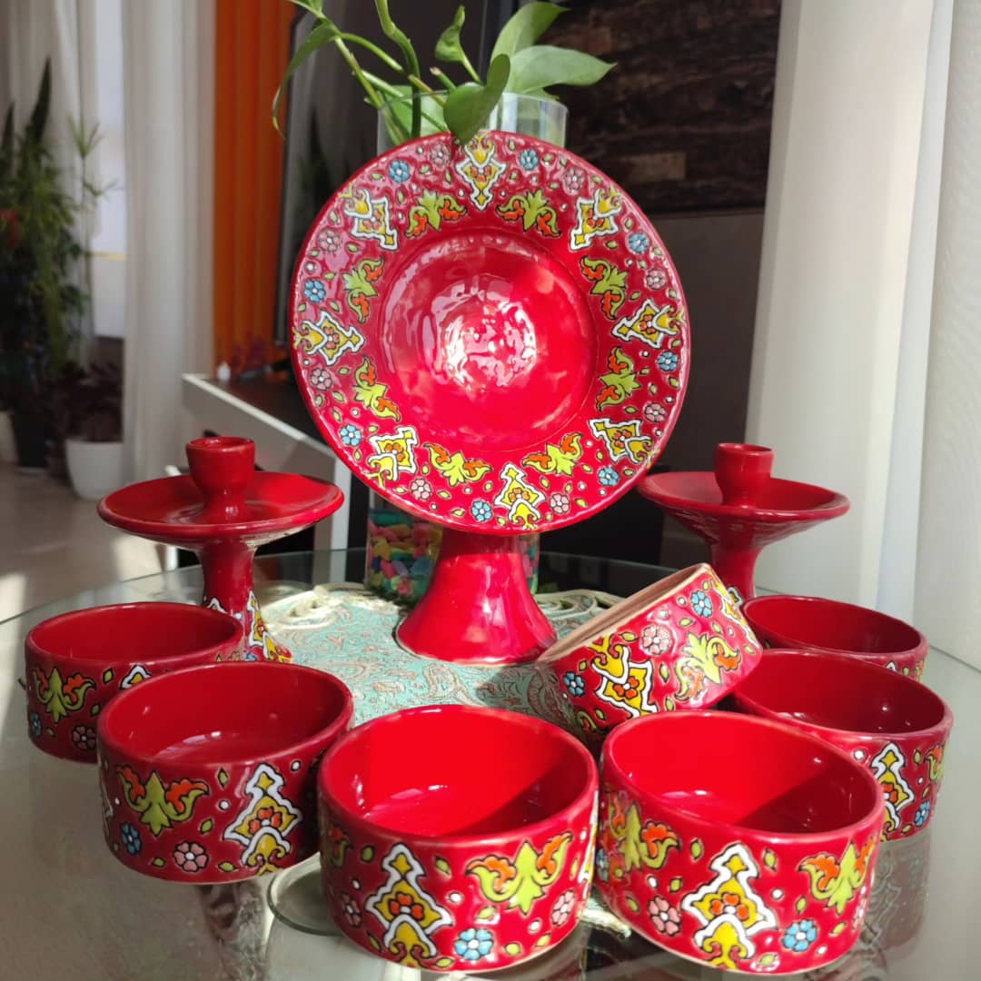 صنایع دستی ظروف مینا کاری 