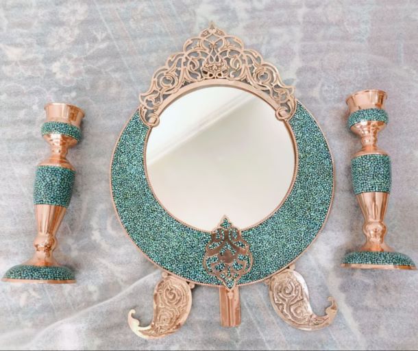 فروش انواع ظروف مسی و فیروزه کوب