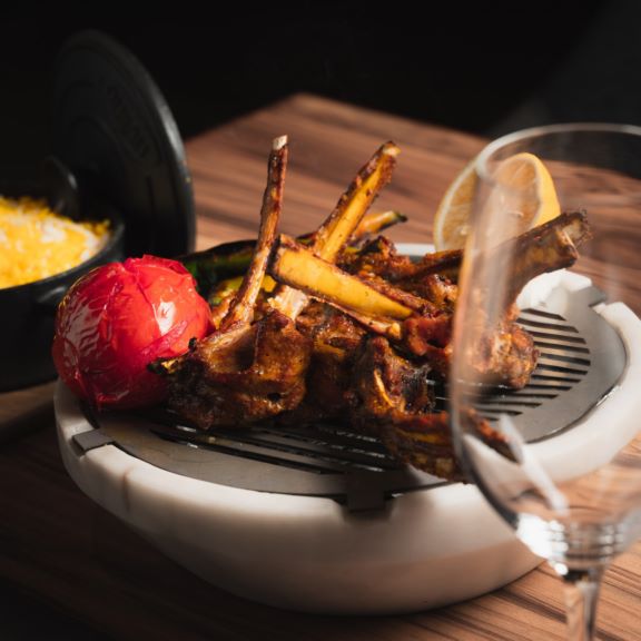 منقل سنگی زغالی رومیزی