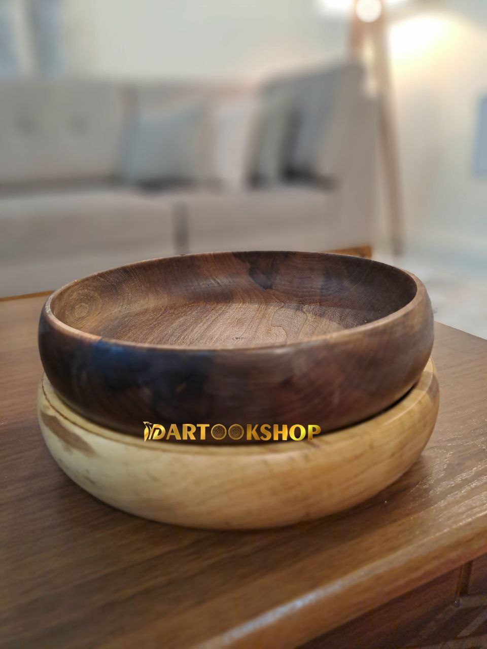 کاسه چوبی شیک خمره ای 