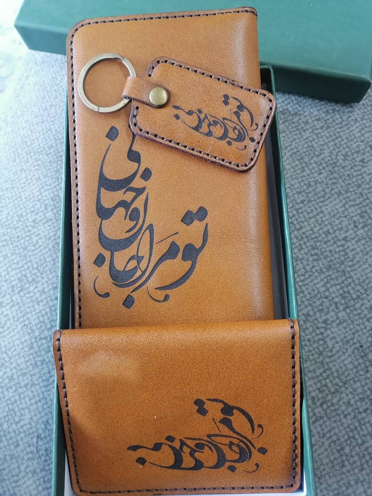 کیف پول چرم اصل و طبیعی گاو