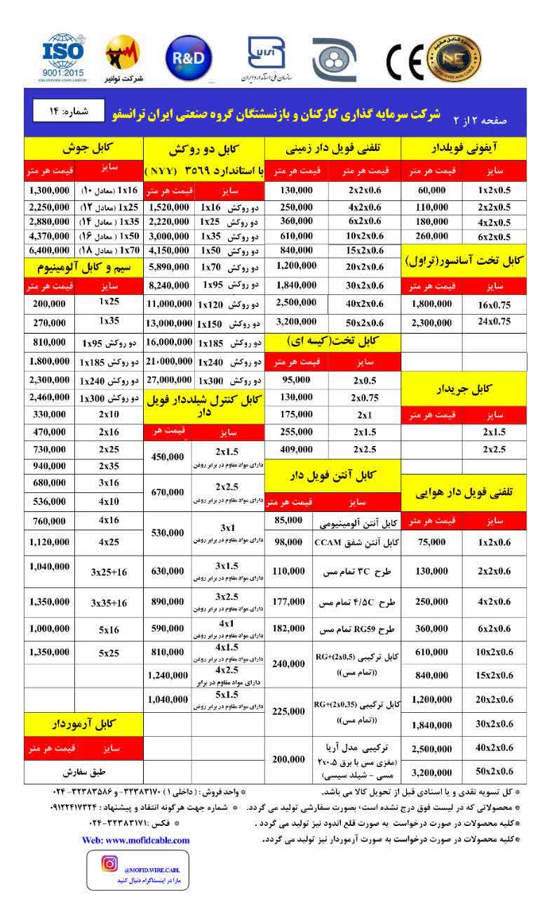 فروش تجهیزات و وسایل برقی 