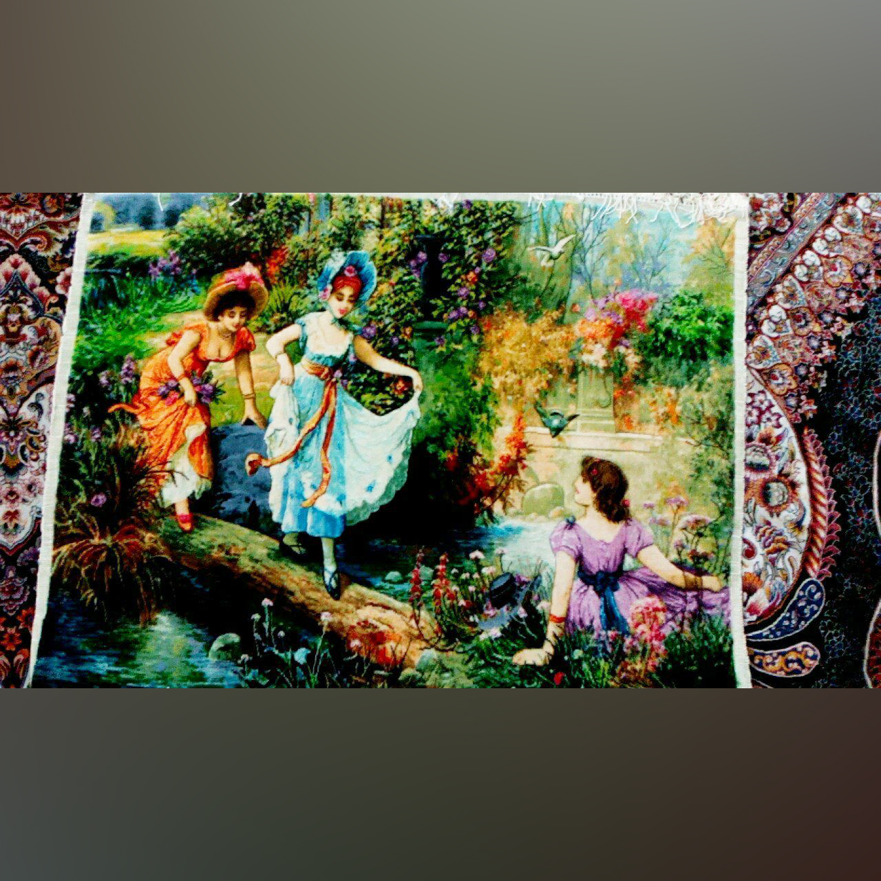 تابلو فرش ابریشم