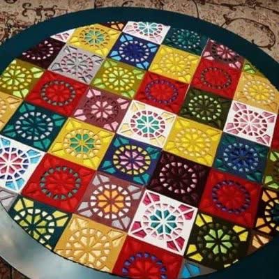 رومیزی هویه کاری